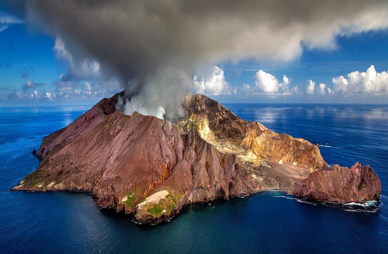 A volcano